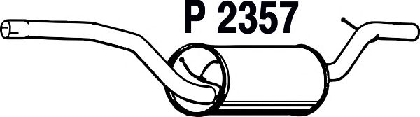 Silenziatore posteriore P2357