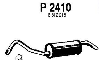 Глушитель выхлопных газов конечный P2410