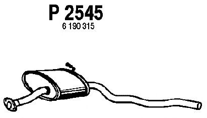 silenciador del medio P2545