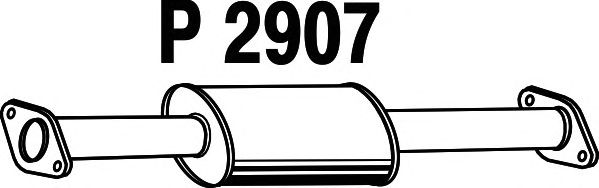 Средний глушитель выхлопных газов P2907