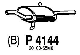 Глушитель выхлопных газов конечный P4144