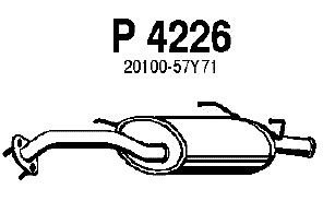 Глушитель выхлопных газов конечный P4226