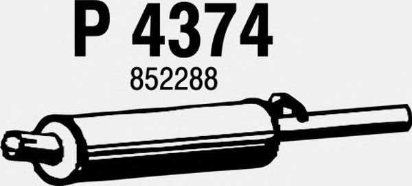 Глушитель выхлопных газов конечный P4374