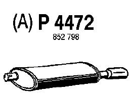 Глушитель выхлопных газов конечный P4472
