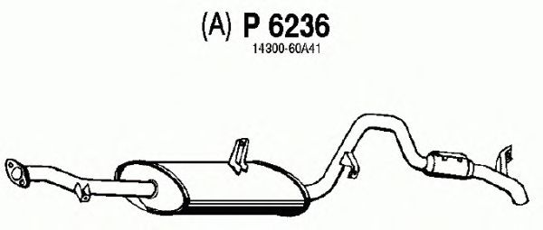 Глушитель выхлопных газов конечный P6236