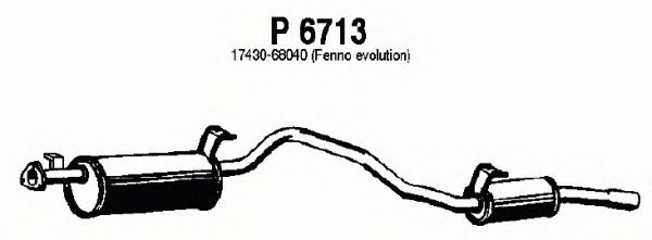 Endschalldämpfer P6713