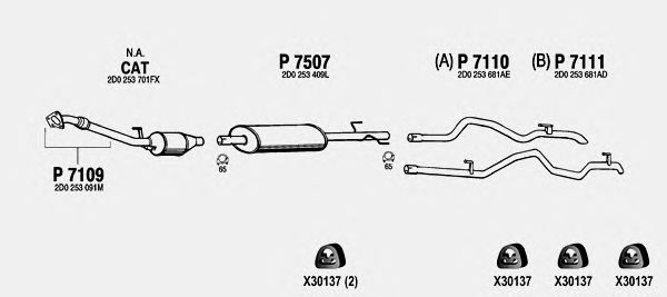 Exhaust System VW726