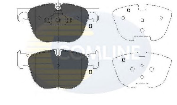 Комплект тормозных колодок, дисковый тормоз CBP06003