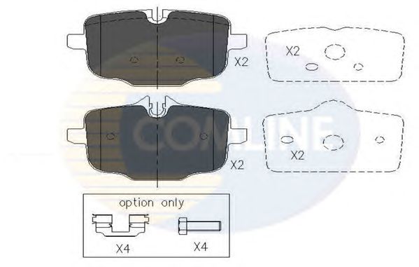 Комплект тормозных колодок, дисковый тормоз CBP06072