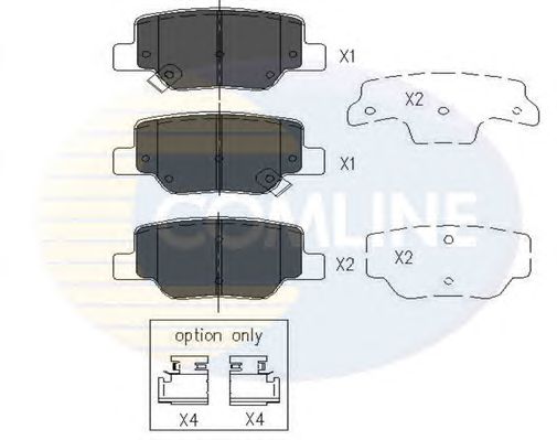 Комплект тормозных колодок, дисковый тормоз CBP36010