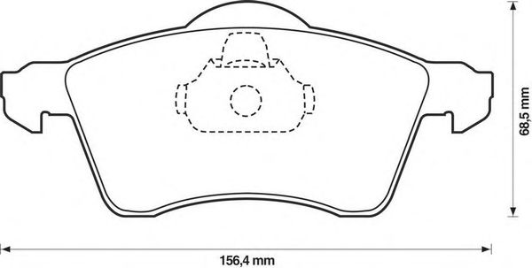 Комплект тормозных колодок, дисковый тормоз 571934S