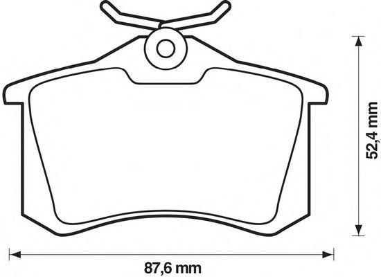 Комплект тормозных колодок, дисковый тормоз 573032S
