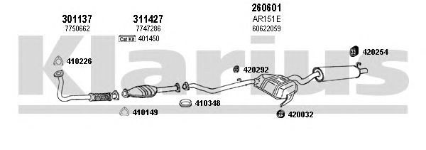 Sistema de escape 030131E