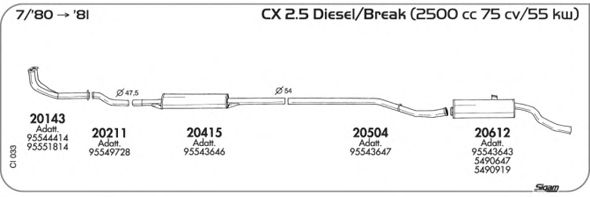 Exhaust System CI033