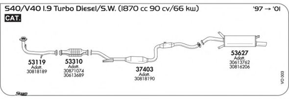 Exhaust System VO003