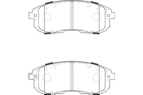 Комплект тормозных колодок, дисковый тормоз WBP24280A