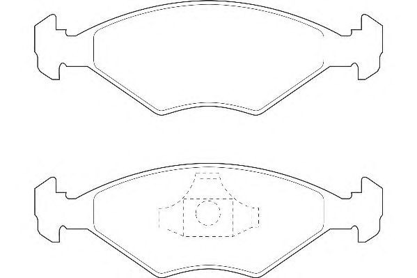 Комплект тормозных колодок, дисковый тормоз WBP21962A