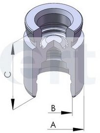 Piston, brake caliper 150288-C