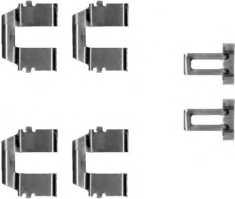 Комплектующие, колодки дискового тормоза 8DZ 355 202-721