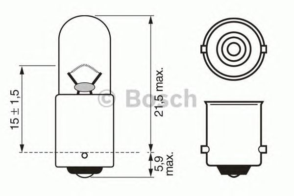 Bulb, indicator; Bulb, brake-/taillight; Bulb, licence plate light; Bulb, tail light; Bulb, interior light; Bulb, park-/position light; Bulb, contour-/marker light 1 987 302 207