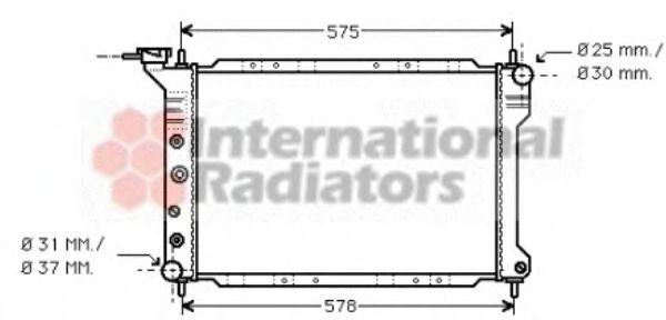 Radiator, engine cooling 07002010