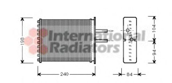 Heat Exchanger, interior heating 17006193