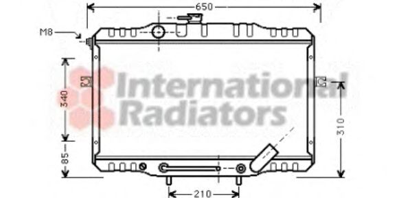 Radiator, engine cooling 82002055