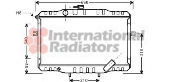 Radiator, engine cooling 82002068