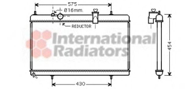 Radiator, engine cooling 40002256