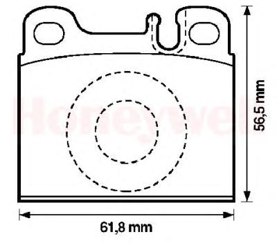 Комплект тормозных колодок, дисковый тормоз 571342J
