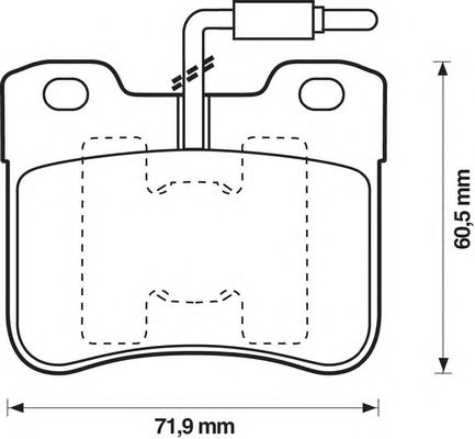 Комплект тормозных колодок, дисковый тормоз 571473D
