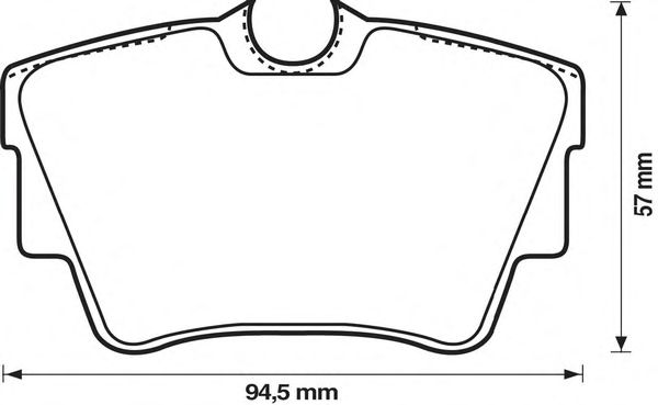 Комплект тормозных колодок, дисковый тормоз 573059J