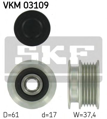 Frihjulskoppling, generator VKM 03109