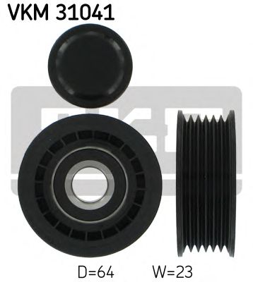 Medløberhjul, multi-V-rem VKM 31041