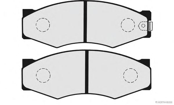 Комплект тормозных колодок, дисковый тормоз J3601033