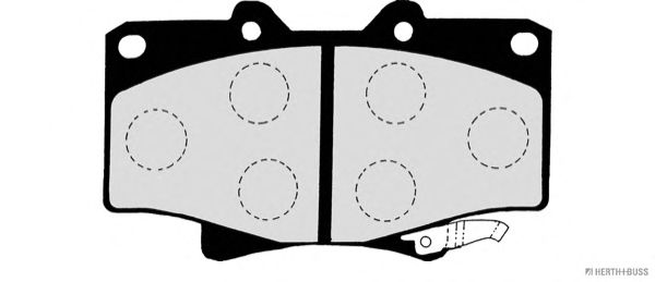 Комплект тормозных колодок, дисковый тормоз J3602055