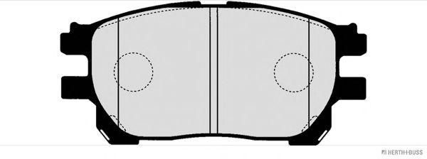 Комплект тормозных колодок, дисковый тормоз J3602123