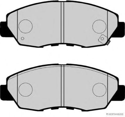 Комплект тормозных колодок, дисковый тормоз J3604003
