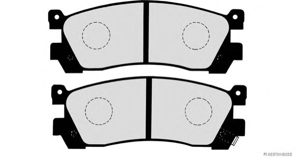Комплект тормозных колодок, дисковый тормоз J3613005