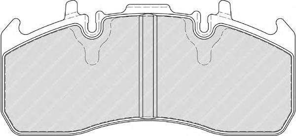 Комплект тормозных колодок, дисковый тормоз FCV1856B