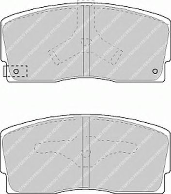 Комплект тормозных колодок, дисковый тормоз FDB718