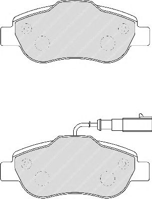 Комплект тормозных колодок, дисковый тормоз FDB1945