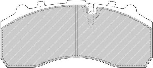 Комплект тормозных колодок, дисковый тормоз FCV1373DFE