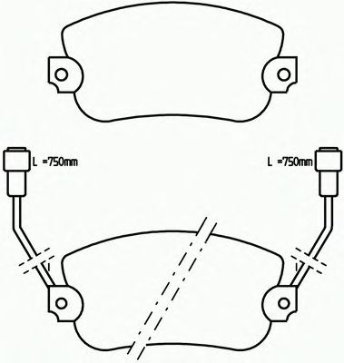 Комплект тормозных колодок, дисковый тормоз P 23 007