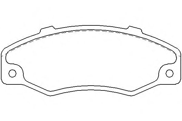 Комплект тормозных колодок, дисковый тормоз P 68 016