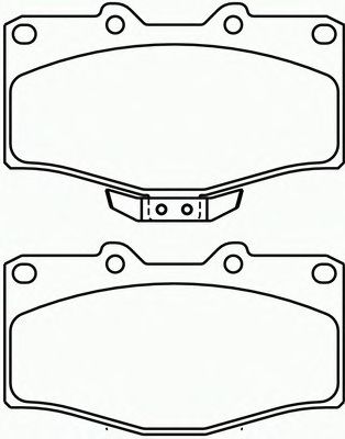 Комплект тормозных колодок, дисковый тормоз P 83 095