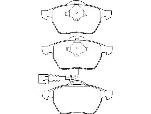 Комплект тормозных колодок, дисковый тормоз P 85 045