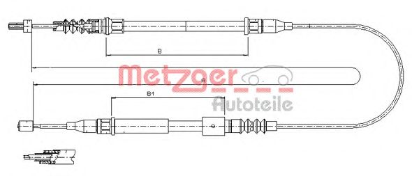 Cable, parking brake 11.5769
