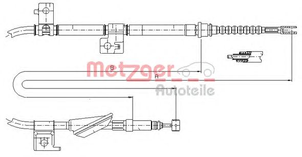 Cable, parking brake 17.4035