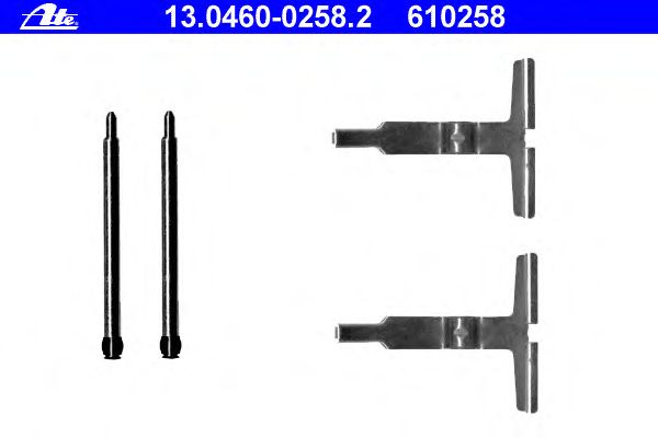 Kit d'accessoires, plaquette de frein à disque 13.0460-0258.2